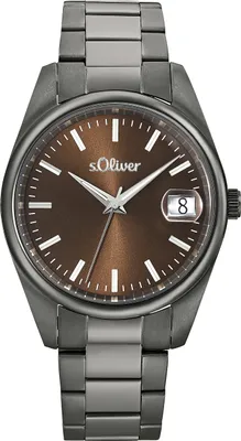 Produktbild von s.Oliver 2033529 Uhr Herrenuhr Edelstahl Datum grau