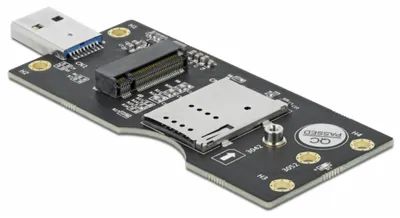 Produktbild von USB 3.2 Gen 1 Konverter Typ-A Stecker zu M.2 Key B mit SIM Slot