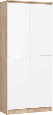 Obrázek produktu pro Policová skříň 80 cm VALESTRA - dub sonoma / bílá