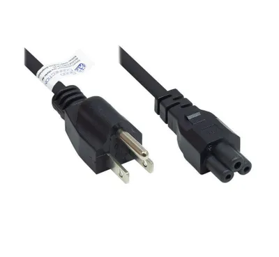 Produktbild von Good Connections Netzkabel USA an C5 schw. 1,8m