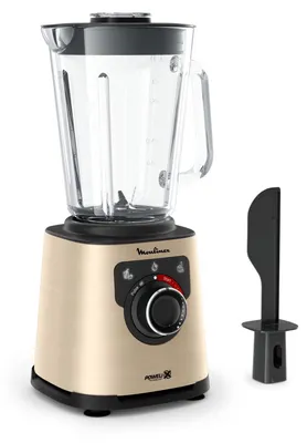 Produktbild von Moulinex PerfectMix+ LM871A10, Tischplatten-Mixer, 1,5 l, 1200 W, Beige, Schwarz, Transparent