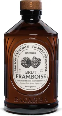 Produktbild von Bacanha Sirop Brut Framboise 400ml – -Himbeer-Sirup mit -Rohrzucker
