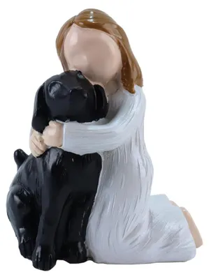 Produktbild von Hunde Engel Figur - Handbemalte Harsskulptur - CP150429