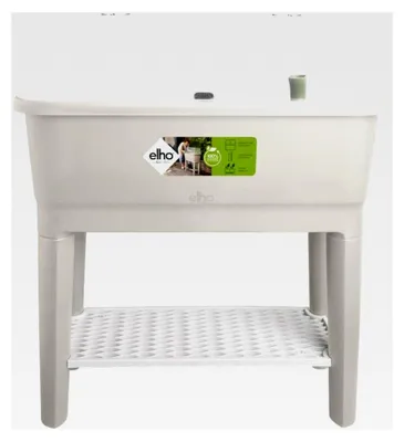 Produktbild von Noa Anzucht Tisch 80 - Hochbeete mit Abdeckung und Bewässerungssystem - Kräuterbeet aus 100% recyceltem Kunststoff - Ø 78,5 x H 34,2 cm - Grau/Warmes Grau