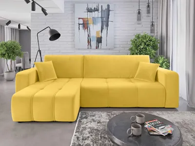 Produktbild von Couchgarnitur Sofa Sofagarnitur ALICE im Kronos Stoff samt L Form mit Schlaffunktion und Bettkasten Wohnlandschaft Polsterecke Polstergarnitur Couch