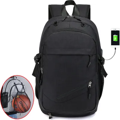 Produktbild von Fußball Rucksack Schultaschen für Jungs Basketball Rucksack Schüler Schule Rucksack Sport Rucksack Rucksack Junge Geschenk, schwarz