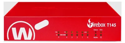 Obrázek produktu pro WatchGuard Firebox T145, 0,71 Gbit/s, 3,9 Gbit/s, 1,34 Gbit/s, 680 Mbit/s, 2,2 Gbit/s, 1030 Mbit/s