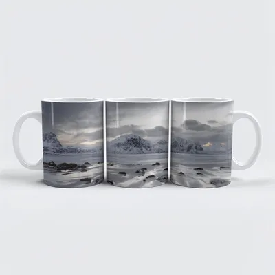 Produktbild von raxxa Premium-Tasse "Winterstrand"