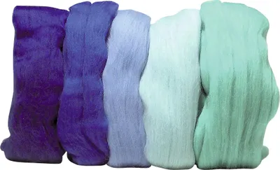 Immagine prodotto di Lana cardata 10 g 5 colori