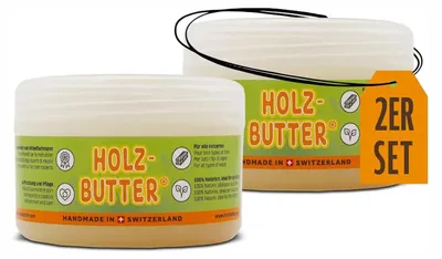 Produktbild von Renuwell Holz-Butter Möbelpflegemittel Holzreiniger Spar-Set 2 x 250 ml
