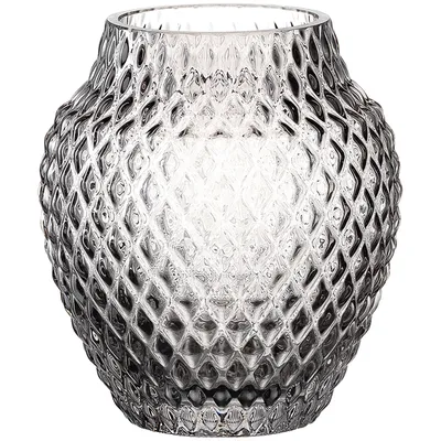 Produktbild von Leonardo Tischvase POESIA, Dekovase, Glasvase, Kalk-Natron Glas, Grau, 11 cm, 018669