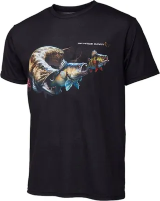 Produktbild von Savage Gear Cannibal T-Shirt Black - Angelshirt, Größe:L