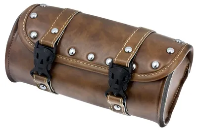 Image de Sacoche de guidon universelle pour moto, en similicuir