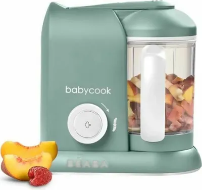 Produktbild von BEABA, Babycook Solo, 4 in 1 Babyroboter, Kocher, Mixer - Eukalyptus