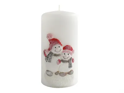 Obrázok produktu pre Nohel Záhradná sviečka SNOWWARRIERS WAR christmas d7x14cm