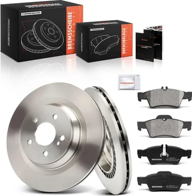 Image de Frankberg 2x disques de frein 4x plaquettes de frein essieu arrière pour Mercedes-Benz Classe S W221 C216