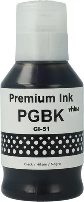 Produktbild von vhbw Nachfülltinte kompatibel mit Canon Pixma G 3460, G 1420, G 1460, G 2470, G 3420, G 2420, G 2460 Drucker - Refilltinte Schwarz, Pigmentiert, 135ml