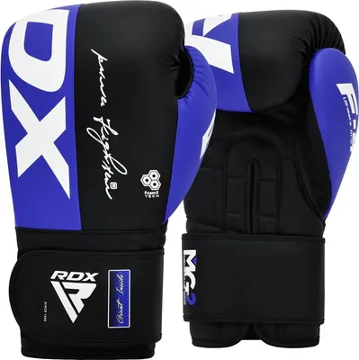 Produktbild von RDX Boxhandschuhe, Maya Hide Leder Trainingshandschuhe für Muay Thai, Kickboxen, Sparring, Boxsack, Sandsack, Kickboxhandschuhe, Kampfsport Training Heim Fitnessstudio Männer Women 8 10 12 14 16 OZ