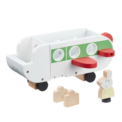 Produktbild von Peppa Pig - Holzflugzeug mit Figur 07211