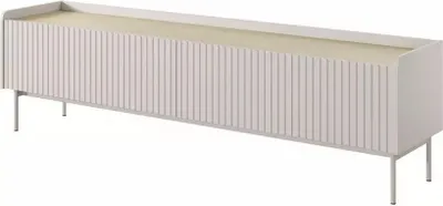 Zdjęcie produktu dla Stolik RTV 153 cm MATION - dąb skandynawski / beżowy