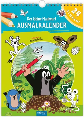 Produktbild von Trötsch Ausmalkalender immerwährend Der kleine Maulwurf