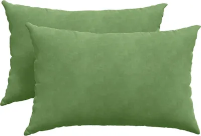 Produktbild von vidaXL Sofakissen 2 Stück Hellgrün 60 x 40 cm Cordstoff