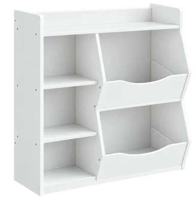 Zdjęcie produktu dla Regał biblioteczka z 5 komorami – biały, styl loft