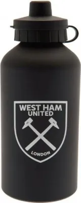 Produktbild von Trinkflasche WEST HAM UNITED F.C.  Aluminium-Trinkflasche Schwarz, 500ml