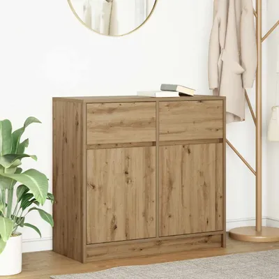 Produktbild von CLORIS Sideboard mit Schublade Artisan-Eiche 80x34x76 cm Holzwerkstoff 861543