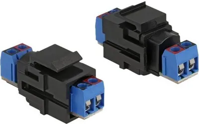 Image de DELOCK Keystone Terminalblock > Terminalblock schwarz