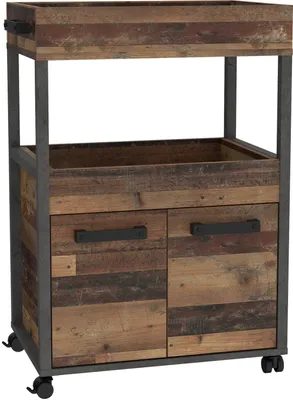 Produktbild von Barschrank >Hydra< in Old Wood Vintage - 60x88,5x40cm (BxHxT)