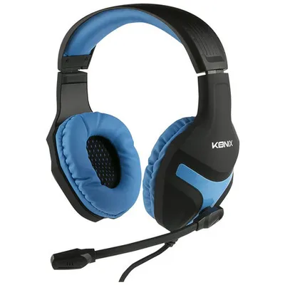 Produktbild von Konix 61881187303, Kabelgebunden, Gaming, 20 - 20000 Hz, Kopfhörer, Schwarz, Blau