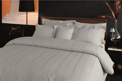 Obrázek produktu pro Saténové povlečení Valeron Larkin Grey Velikost: 140x200 + 70x90 cm
