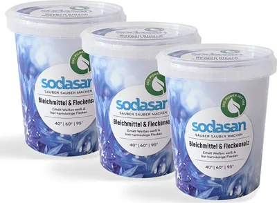 Produktbild von Sodasan Bleichmittel & Fleckensalz 450g löst hartnäckige Flecken (3er Pack)