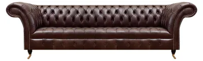 Immagine prodotto di Divano moderno in ecopelle di design per il soggiorno divano imbottito a quattro posti