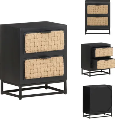 Zdjęcie produktu dla vidaXL Szafka nocna 40x30x50 cm z litego drewna mango - Szafki nocne