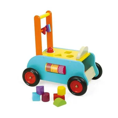 Produktbild von Vilac Holz Lauflernwagen 3-in-1 mit Aktivitäten für Kleinkinder