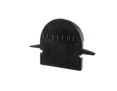 Produktbild von Deko-Light Profil Endkappe - Endkappe R-ET-01-08, Set 2 Stk, Kappe, Schwarz, Kunststoff, Deko-Light, 2 g, 23 mm