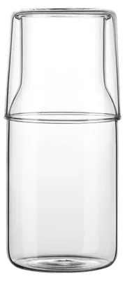 Produktbild von Wasserkaraffe Glaskaraffe Trinkglas-Set - 500 ml - Borosilikatglas - Klar