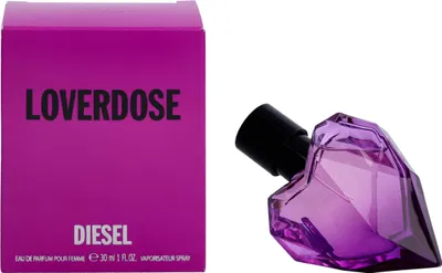Produktbild von DIESEL Loverdose, Frauen, 30 ml, Nicht nachfüllbare Flasche, Mandarine, Sternanis, Gardenia, Jasmin, Bernstein, Vanille