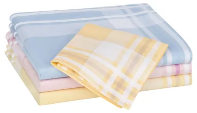Tobeni 12 Damen Taschentücher 100 Baumwolle farbig 30 x 30 cm Design 16