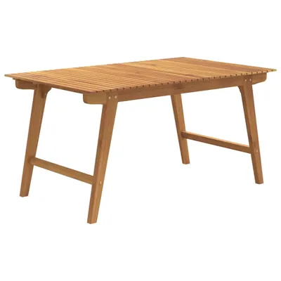 Image de vidaXL Table de jardin 150x90x75 cm bois massif acacia