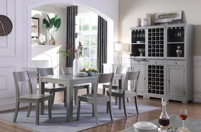 Produktbild von Designer Möbel Holz Tisch Sitz Ess Zimmer 6x Stühle 7tlg. Set Garnitur Gruppe