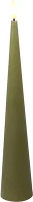 Image de Countryfield LED Bougie Cône Décoration jouet rustique beige 29,5cm
