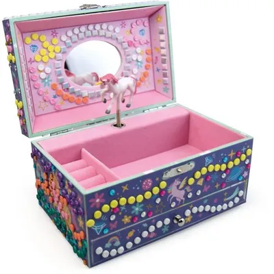 Produktbild von Sycomore Mosaik Bastelset Musikdose Einhorn Kreatives Spielzeug