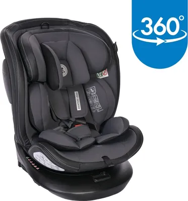 Zdjęcie produktu dla Fotelik samochodowy Lorelli Aviator szary 40-150 cm 360° i-Size 1007183-2406