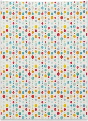 Produktbild von Abakuhaus Abstrakt Wandteppich, Bunte große Punkte aus Weiches Mikrofaser Stoff Kein Verblassen Klare Farben Waschbar, 110 x 150 cm, Mehrfarbig