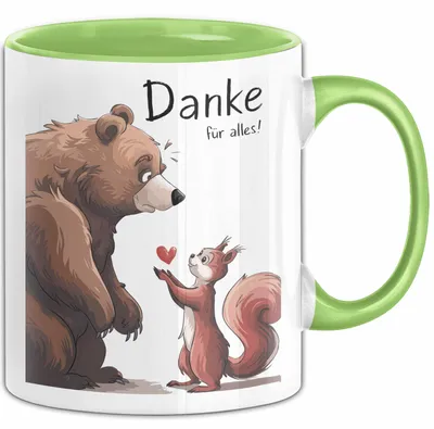 Produktbild von Lehrer Wertschätzung Danke Tasse Geschenk Lustige Geschenkidee Spruch Danke Für Alles (Grün)