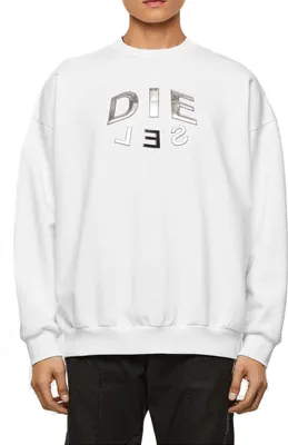 Produktbild von Diesel Herren "S-Mart-A90" Sweatshirt Schwarz Weiß