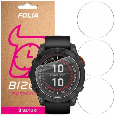 Produktbild von 3x Schutzfolie für den Bildschirm für Garmin Fenix 7 Pro, Bizon Watch HydroFlex
